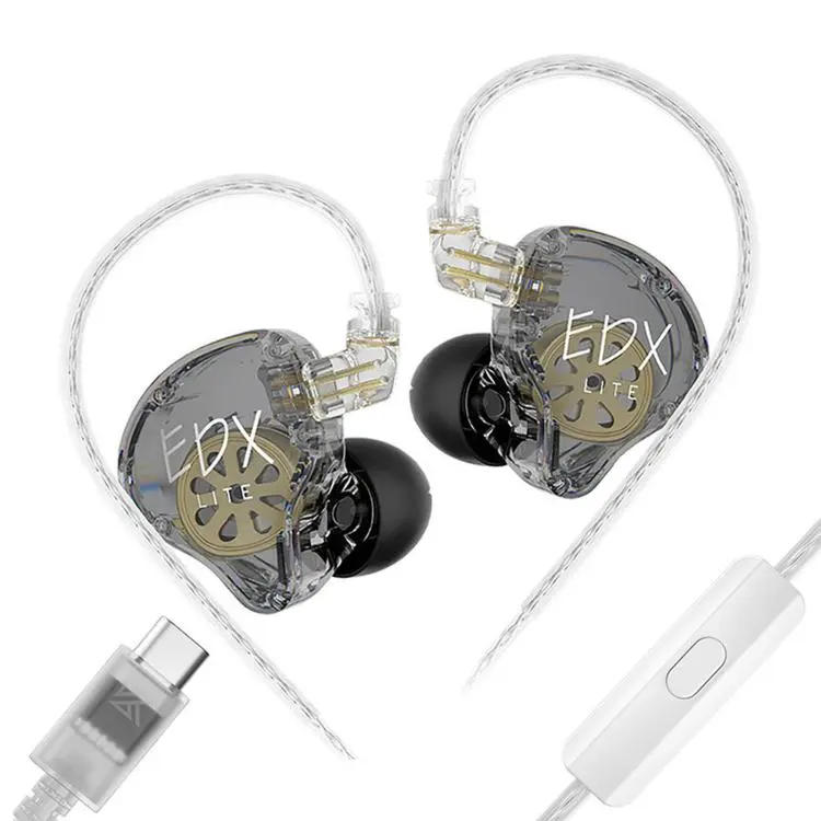 KZ-EDX Lite Internal-Magnet Dynamic Driver 1.2m Wired Earphones Deep Bass Detachable Cable Music Gaming Earbuds, Color