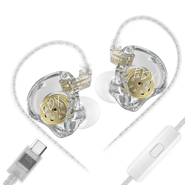 KZ-EDX Lite Internal-Magnet Dynamic Driver 1.2m Wired Earphones Deep Bass Detachable Cable Music Gaming Earbuds, Color