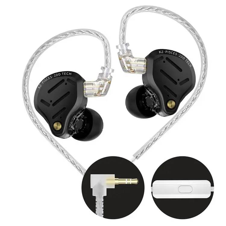 KZ Pisces Dual-driver Dynamic HiFi 1.2m Wired Earphones, Spec
