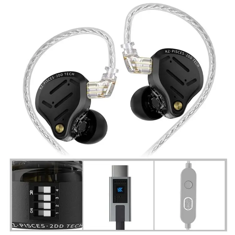 KZ Pisces Dual-driver Dynamic HiFi 1.2m Wired Earphones, Spec