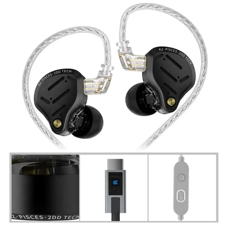 KZ Pisces Dual-driver Dynamic HiFi 1.2m Wired Earphones, Spec
