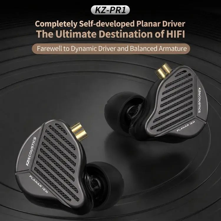 KZ-PR1 Planar Magnetic 1.2m Wired Earphones 13.2mm Planar Driver High-Res Hi-Fi Earbuds, Spec