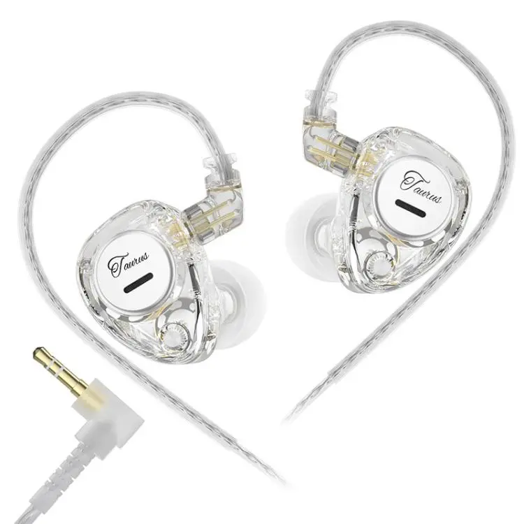 KZ Taurus 3.5mm Horizontal Dual Dynamic Driver Structure HiFi Quality 1.2m Wired Earphone, Color