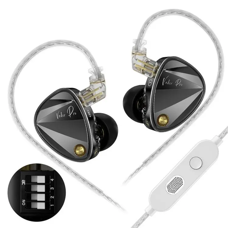 KZ Vader Pro Hifi Bass 6-Driver Dynamic Music In Ear 1.2m Wired Earphones, Spec