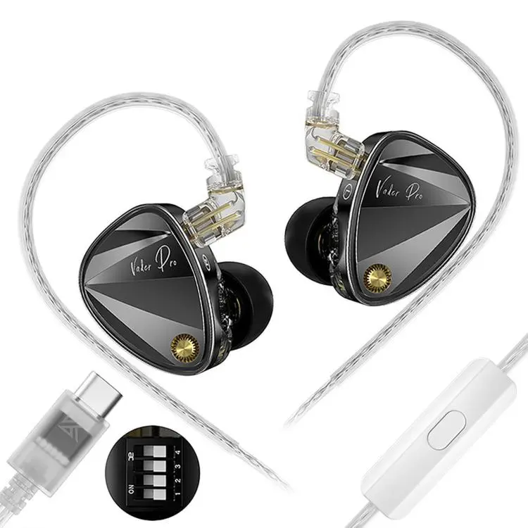 KZ Vader Pro Hifi Bass 6-Driver Dynamic Music In Ear 1.2m Wired Earphones, Spec