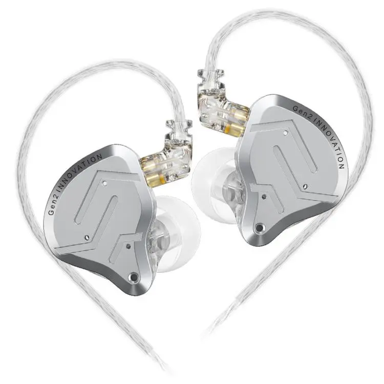 KZ-ZSN PRO 2 Hybrid Dynamic + Balanced Armature In-Ear 1.2m Wired Earphones Stage Vocals Music Gaming Hi-Fi Earbuds, Color