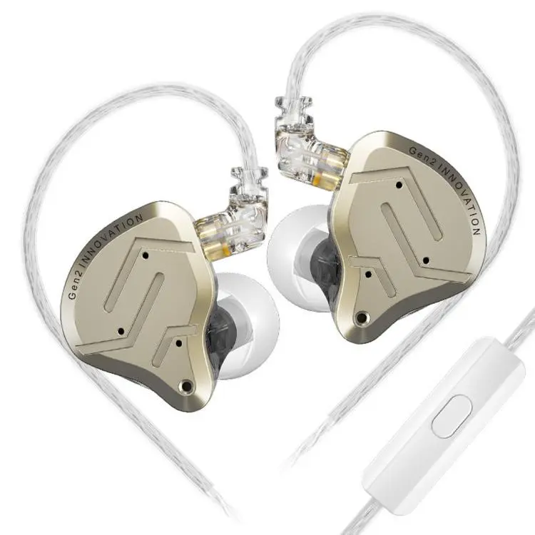 KZ-ZSN PRO 2 Hybrid Dynamic + Balanced Armature In-Ear 1.2m Wired Earphones Stage Vocals Music Gaming Hi-Fi Earbuds, Color