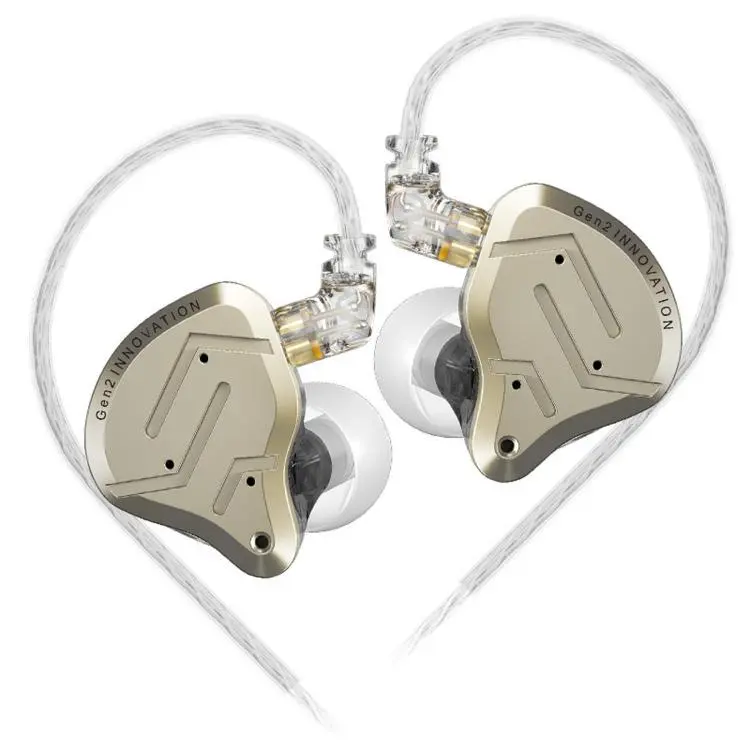 KZ-ZSN PRO 2 Hybrid Dynamic + Balanced Armature In-Ear 1.2m Wired Earphones Stage Vocals Music Gaming Hi-Fi Earbuds, Color