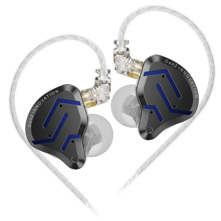 KZ-ZSN PRO 2 Hybrid Dynamic + Balanced Armature In-Ear 1.2m Wired Earphones Stage Vocals Music Gaming Hi-Fi Earbuds, Color