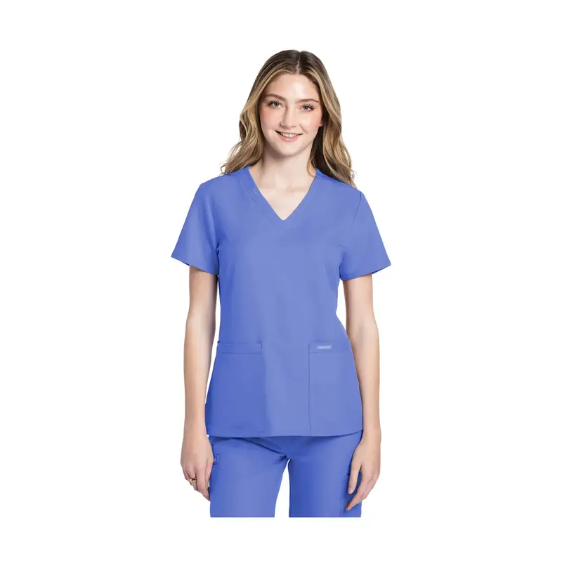 Lacanau - Tunique médicale - Col V - Manches courtes - Femme - Cherokee