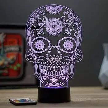 Lampe Calavera - Tête de Mort Mexicaine
