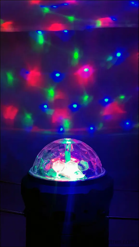 Lampe disco 3 en 1 "feu de bois"