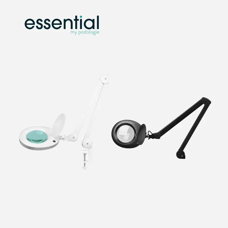 Lampe loupe Elegante 6025 pour table - Blanc ou noir - Essential by My Podologie