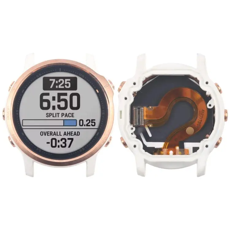 LCD Screen and Digitizer Full Assembly With Frame for Garmin Fenix 6S(Gold)