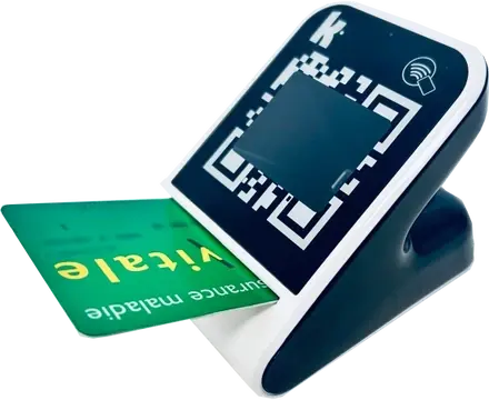 Lecteur Sesam Vitale KAP-4CV - KAPELSE - BIFENTE-NFC & QR CODE