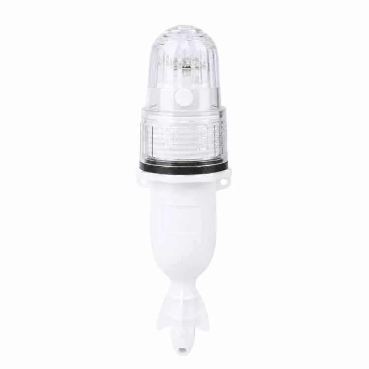 LED Fishing Net Marker Light Waterproof Light Controlled Marine Buoy Signal Strobe Light(White)
