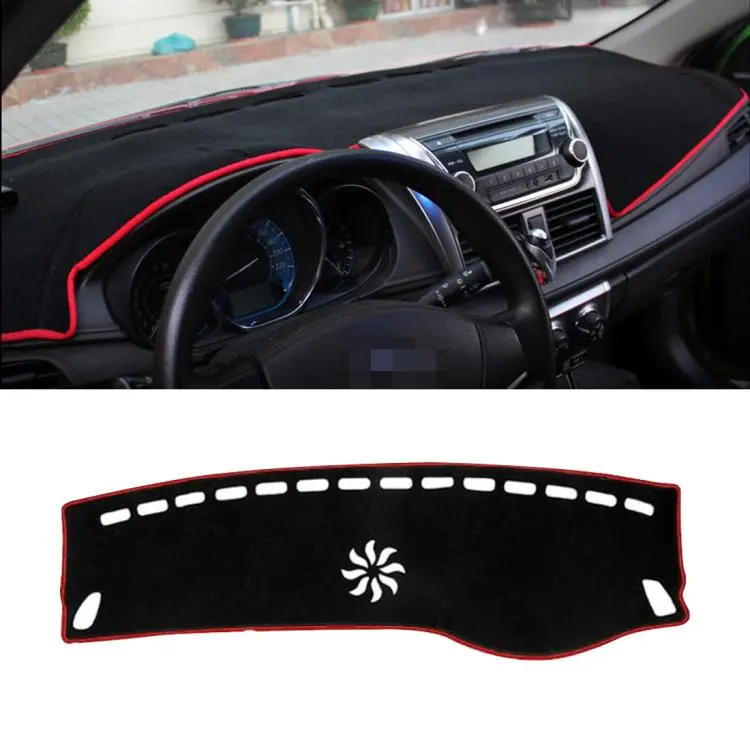 Left-hand Drive Car Dashboard Instrument Panel Sunscreen Car Mats Hood Cover for Mercedes-Benz C-Class 2015-2018 (Please note the model and year)(Red)