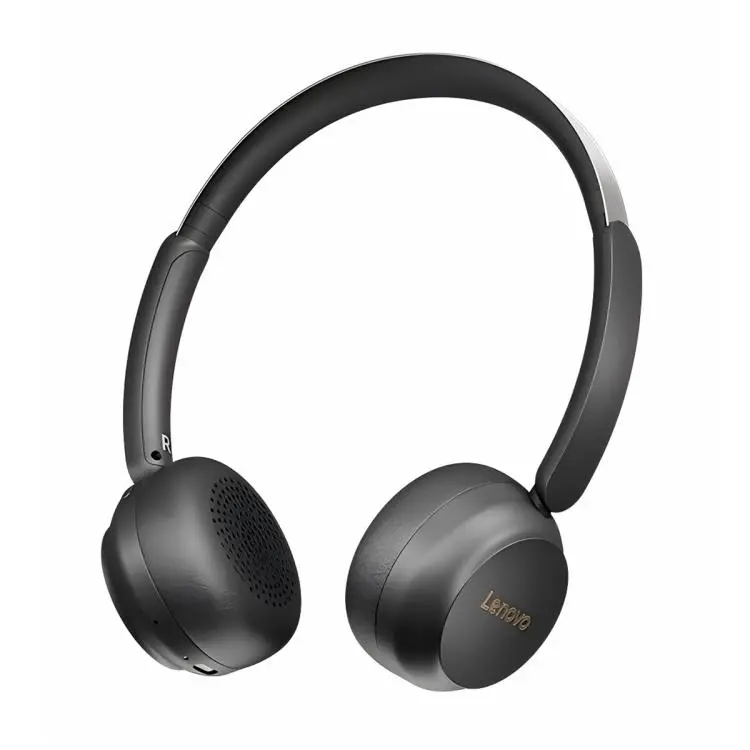 Lenovo EB300 Over-Ear AI Call Noise Reduction Bluetooth Earphone(Dark Black)