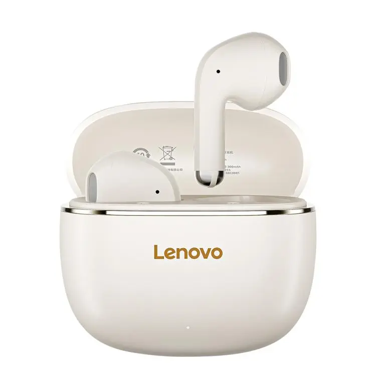 Lenovo TA120 TWS AI Noise Reduction Semi-in-ear Wireless Bluetooth Earphone(Beige)