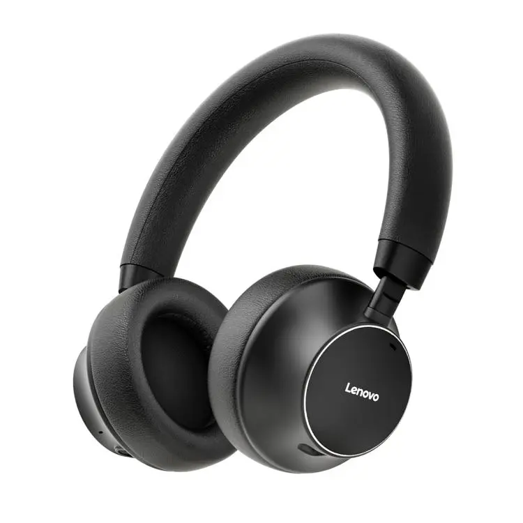 Lenovo TB300 Over-ear Dual-mode Smart Noise Reduction Bluetooth Earphone(Dark Black)