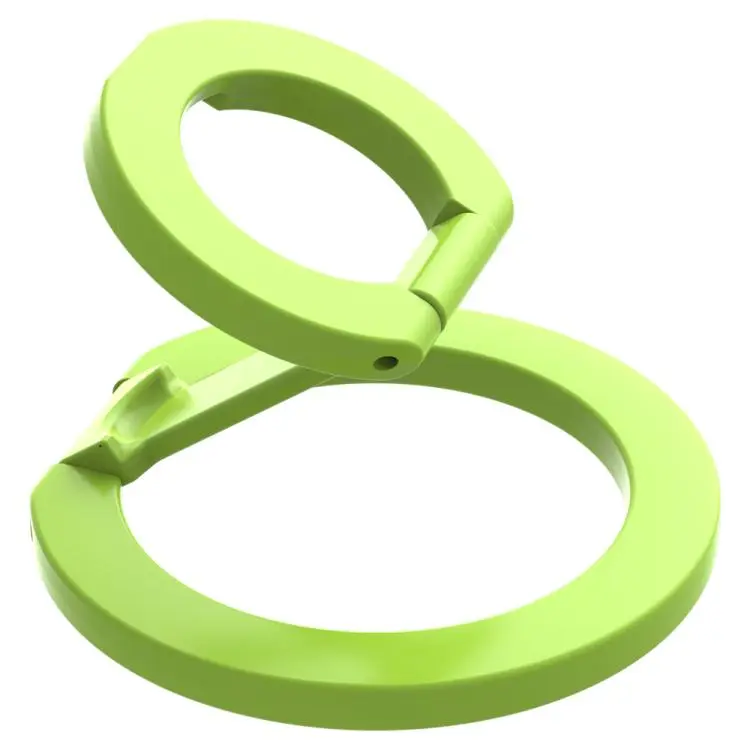 LeReach StarRing Dual Ring Macaron Alloy N52 360 Degree Rotation Ring Magnetic Phone Holder(Green)