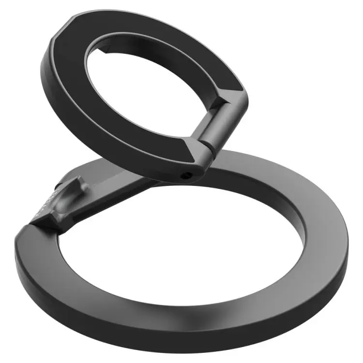 LeReach StarRing Dual Ring Stable Multi-Functional 360 Degree Rotation Ring Buckle Magnetic Phone Holder(Dark Grey)