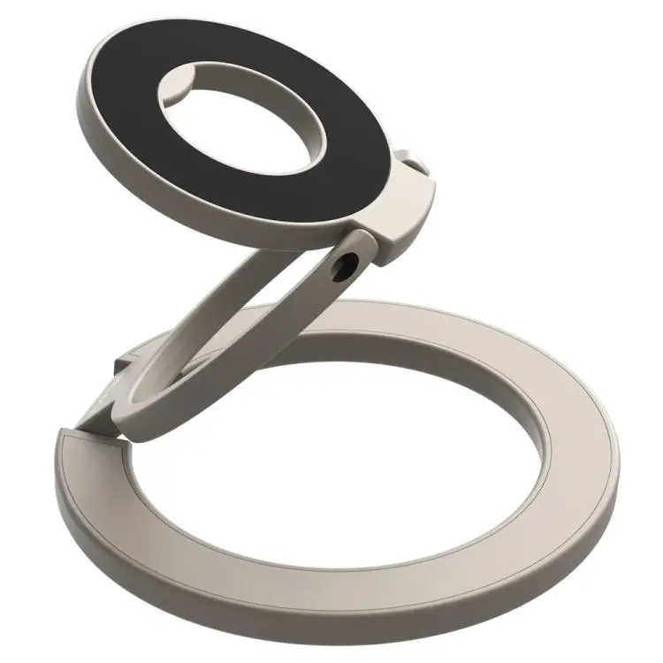 LeReach Triple Ring Power Edition 360 Degree Rotation Ring Buckle Magnetic Phone Holder(Gold)