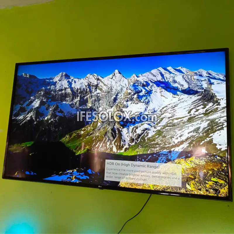 LG 65 Inch 65UJ63 Series webOS Smart Active HDR UHD 4K LED TV with Bluetooth, Miracast - UK Used