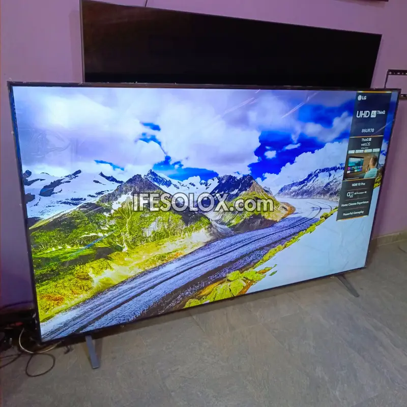 LG 86 Inch 86UR78 Series AI Thinq webOS 4K UHD Smart TV (Active HDR, Bluetooth, WiFi, Miracast, AirPlay) - Foreign Used
