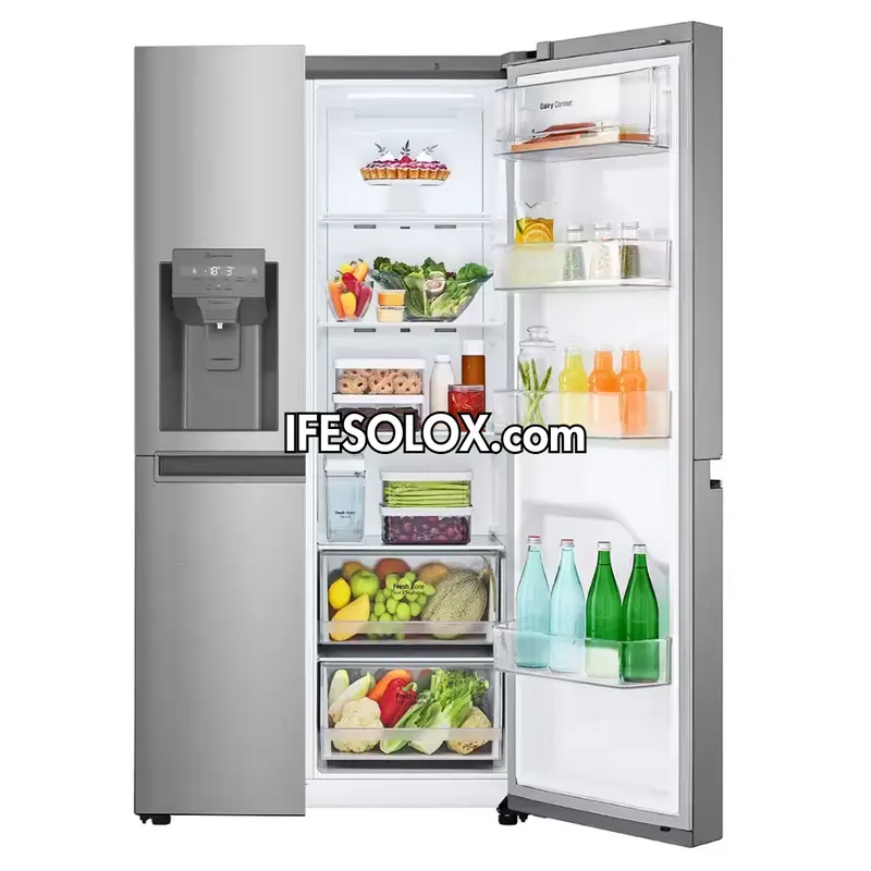LG GC-L257SLRL 674L Smart Inverter Side By Side Refrigerator with Water Dispenser, WiFi & AI - Brand New
