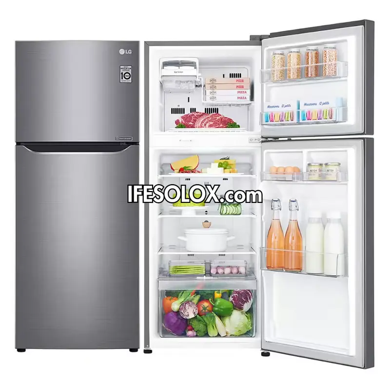 LG GL-C252SLBB 260L Smart Inverter Top-Freezer Double Door Refrigerator + 2 Years Warranty - Brand New