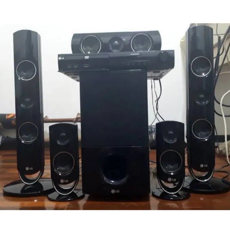 LG HT805PM 5.1Ch 850W DVD Home Cinema System (USB, FM, Aux, Optical, HDMI Out) - Foreign Used