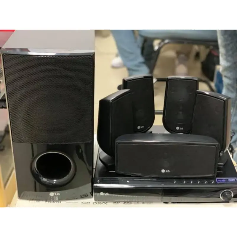 LG HT806ST 5.1Ch 850W DVD Home Theater System (USB, FM, Aux, HDMI Out) - Foreign Used