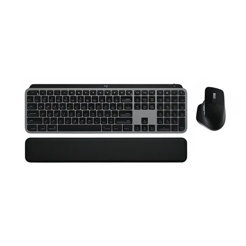 Logitech MX Keys S Combo for Mac – Wireless Keyboard & MX Master 3S Mouse with Palm Rest (Bluetooth, Space Gray)