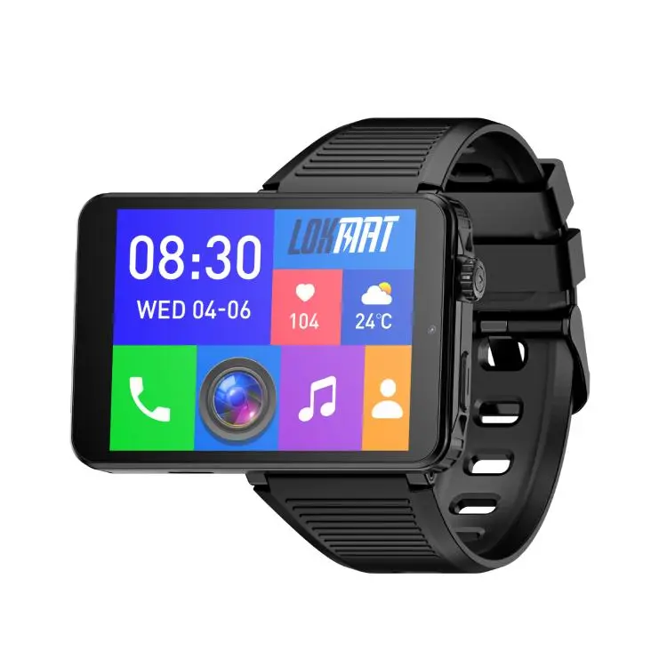 LOKMAT APPLLP 9 MAX 4G Smart Watch, 4GB+64GB, 2.8 inch MTK6769 Octa Core, Android 15, Heart Rate, Blood Oxygen, OTG, GPS(Black)