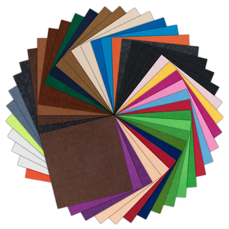 Lot de 42 feuilles de feutrines LOKLIK 1.0mm - Couleurs assorties