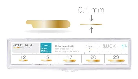 Lot de 50 languettes adhésives - Modèle simple accroche - Mix de 5 tailles - Goldstadt - Ruck