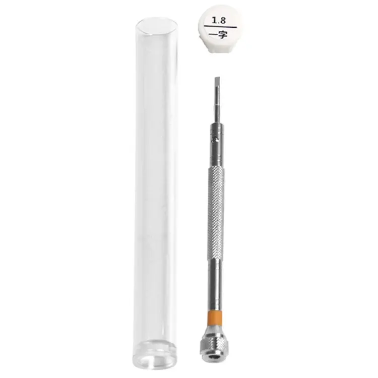 LSD5120 Repair Watch Glasses Stainless Steel Screwdriver Precision Watch Screwdriver Tool 1.8 Straight (Orange)