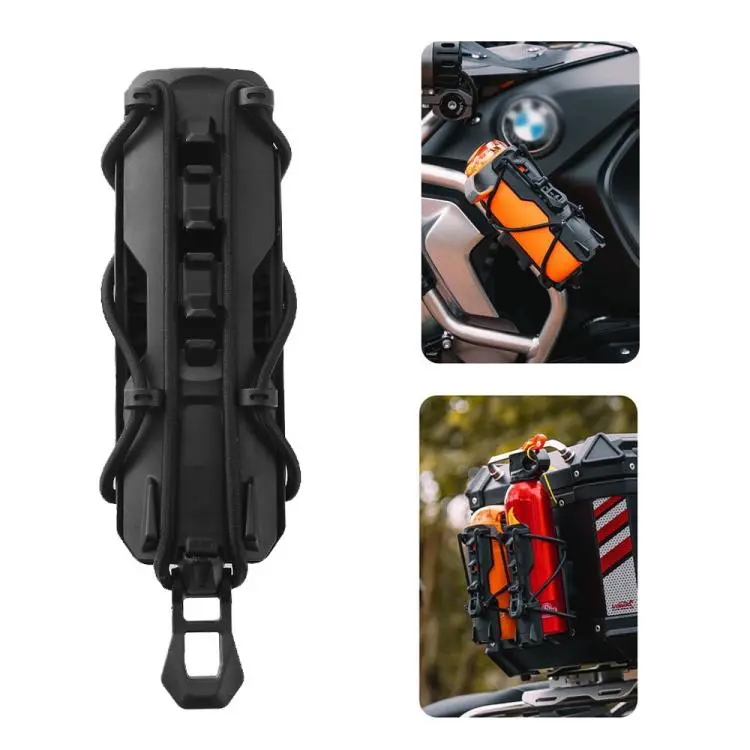 M-CH006 Water Bottle Holder for Motorcycle Crash Bars / Top Cases(Black)
