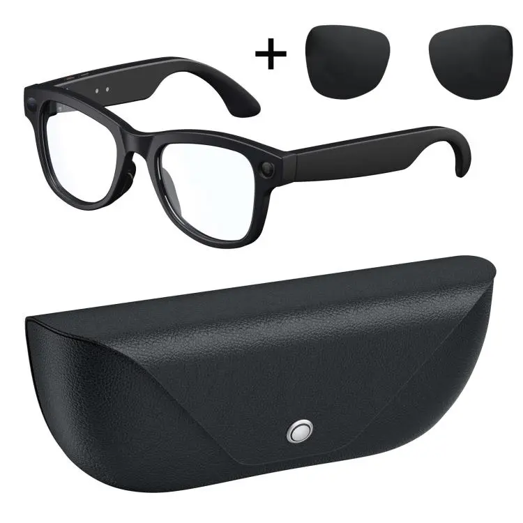M02X Pro Max Smart AI Glasses with 8MP HD Camera, Video Recording WiFi Transmission Al Smart Voice Assistant, Type