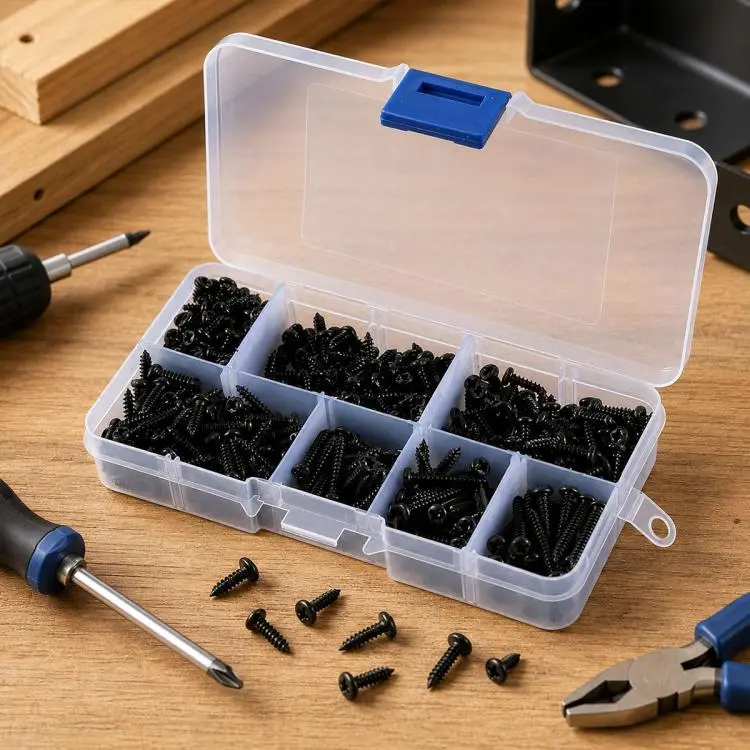M3 Pan-head Phillips Self-tapping Screw 500 PCS / Set(Black)
