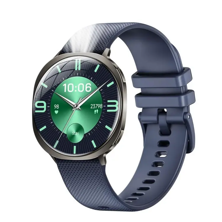 M301 Smart Watch, 1.32 inch AMOLED Screen, Heart Rate, Blood Oxygen, Blood Pressure, Women Health, Voice Assistant(Blue)