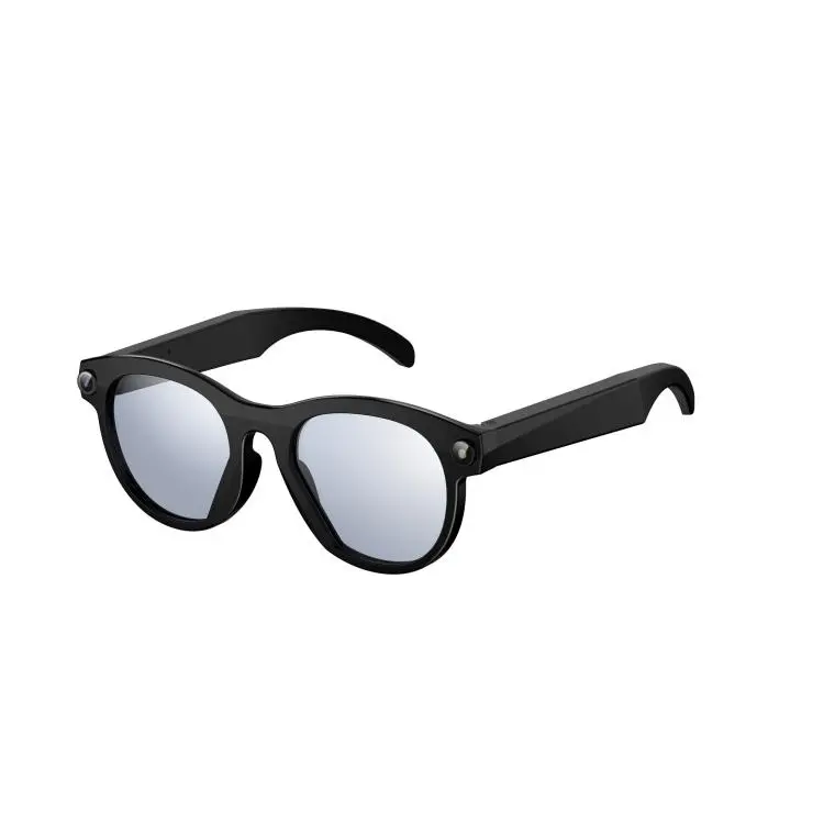 M88-S 8MP AI Smart Glasses, Support Bluetooth Call / AI Voice Assistant / Music Control(Black Transparent)