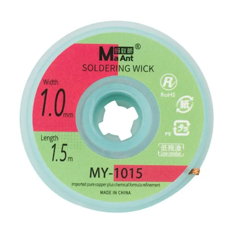 MaAnt 1.5m Low Residue No-clean Solder Wick, Model