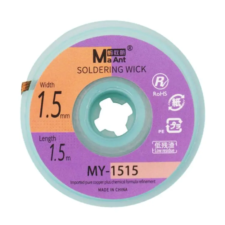 MaAnt 1.5m Low Residue No-clean Solder Wick, Model