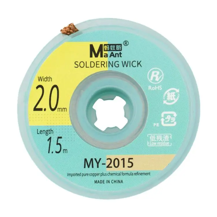 MaAnt 1.5m Low Residue No-clean Solder Wick, Model