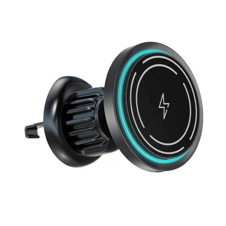 MDX-T8 Acrylic Car Magnetic Wireless Charger Holder(Black)
