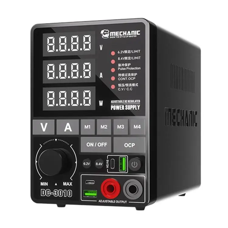MECHANIC DC-3010 US Plug Adjustable DC Regulated Power Supply High Precision Fine-Tuning Voltage Limiting Power Source
