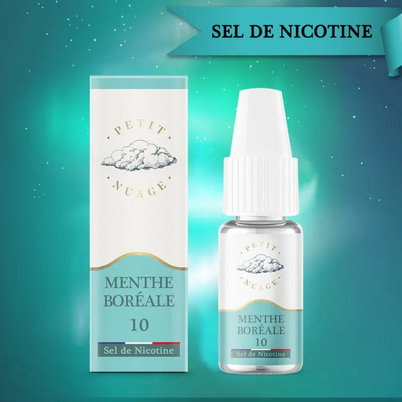 Menthe Boréale 10 ml Sels de Nicotine - Petit Nuage