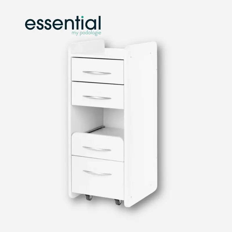 Meuble sur roulette - 969 Blanc - Essential by My Podologie